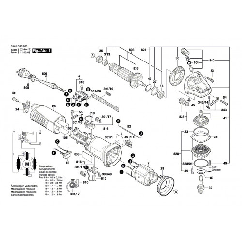 Запчасти для УШМ Bosch GWS 11-125